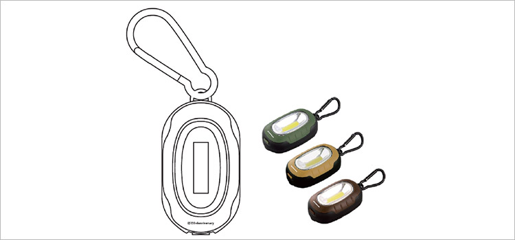 カラビナ付き3WAYハイパワーライト（SNS-0600802）デザインイメージ