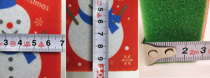 クリスマスキッチンスポンジ 2P（V010420）イメージ