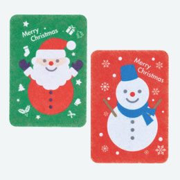 クリスマスキッチンスポンジ 2P（V010420）商品画像