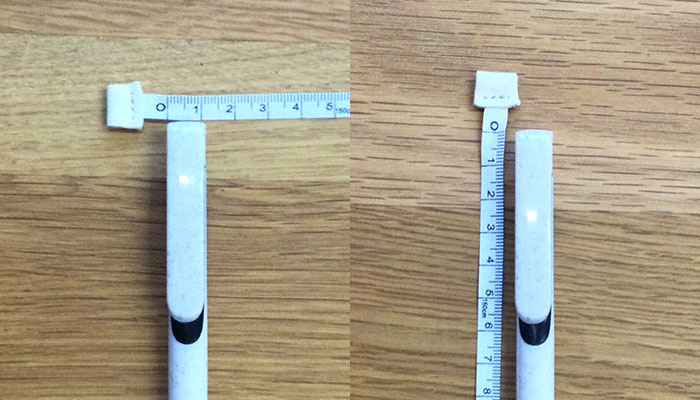 バンブーワイドクリップペン(SNS-0400123)クリップのサイズ感