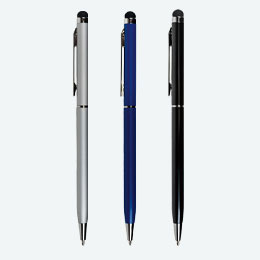 タッチペン付スリムメタルペン(SNS-0400128)商品画像