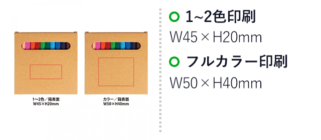 クラフト12色いろえんぴつ(SNS-0400122)名入れサイズ