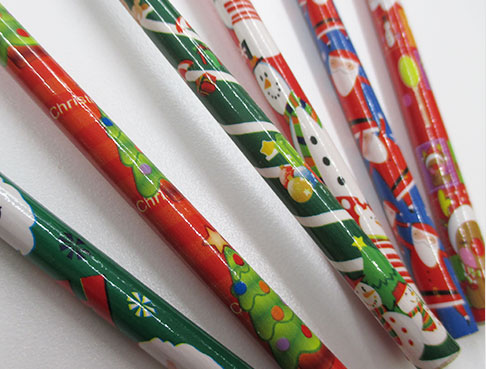 クリスマス 消しゴム付えんぴつ（V010427）鉛筆の柄イメージ