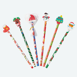 クリスマス 消しゴム付えんぴつ（V010427）商品画像