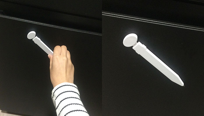 マグネット式フラットペン(SNS-0400126)マグネット使用イメージ