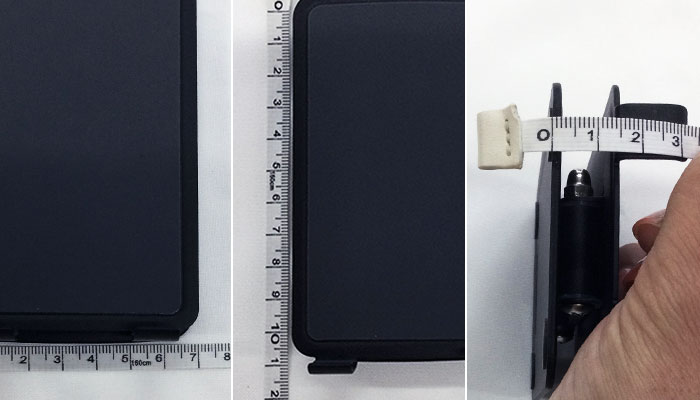 折りたたみｄｅスマホ・タブレットスタンド(SNS-2600025)サイズ計測