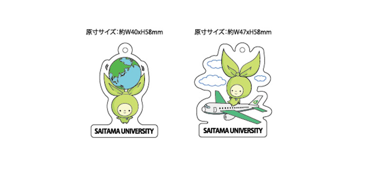 アクリルキーホルダー４７×８８ｍｍ　クリア（SNS-0300702）デザインイメージ