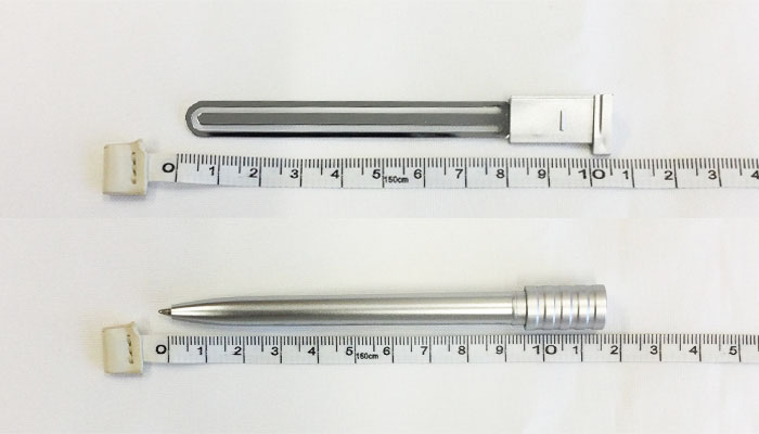 マルチタスク定規(SNS-0400125)クリップとボールペンのサイズ計測