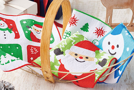 クリスマス タオルハンカチ(V010426)商品参考イメージ