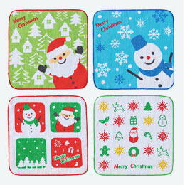 クリスマス タオルハンカチ（V010426）商品画像