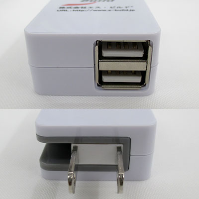 2USBポートACアダプタ2.1A（sd185090）コネクタ部分イメージ